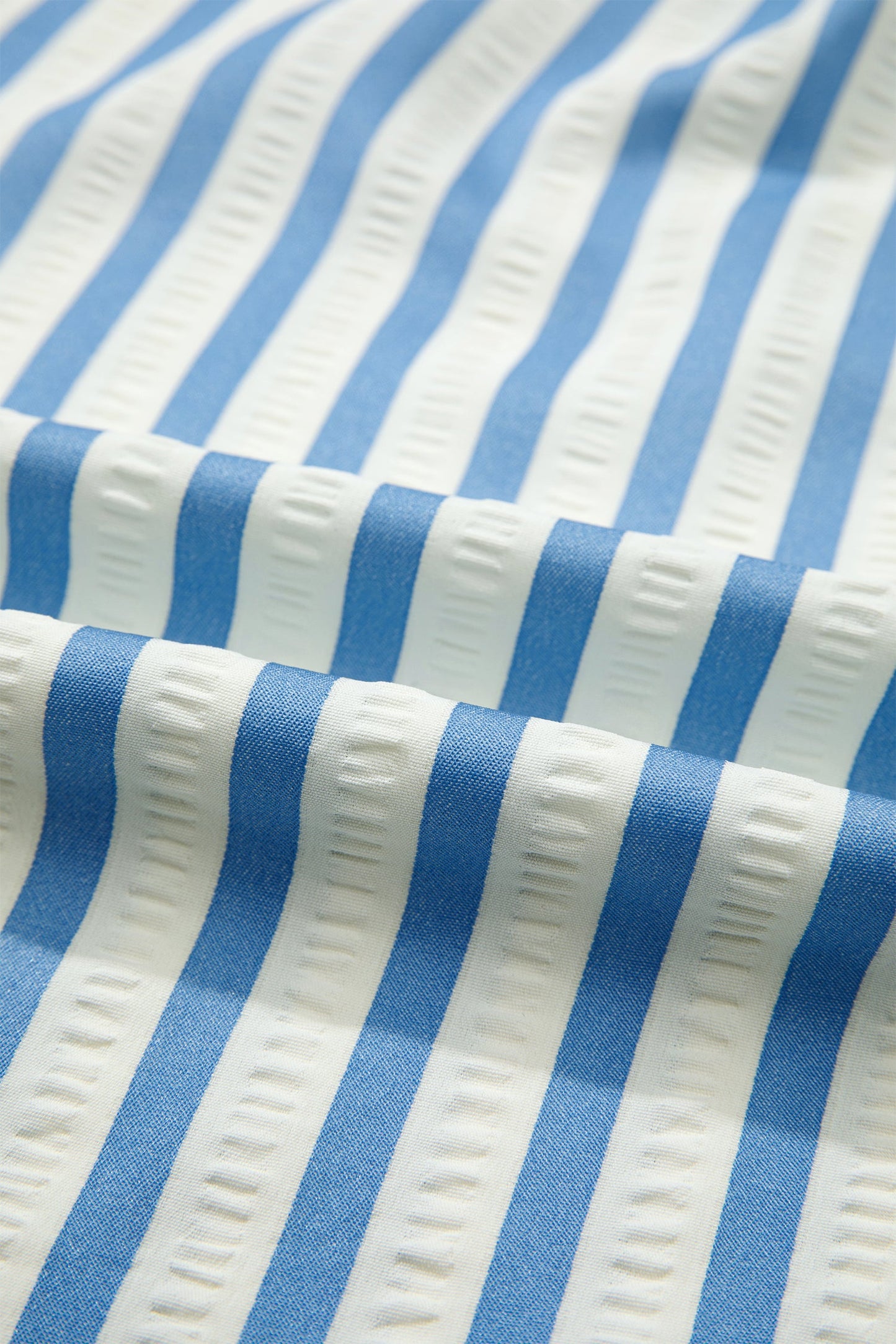 Stripe Collared V-Neck 3/4 Sleeve Blouse