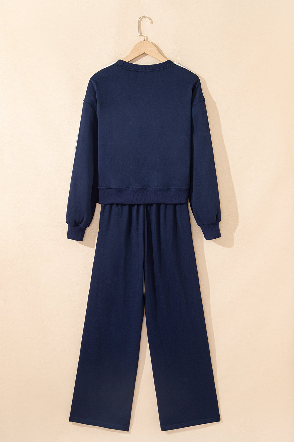 Varsity Stripe Crewneck Pullover & Sweatpants Set