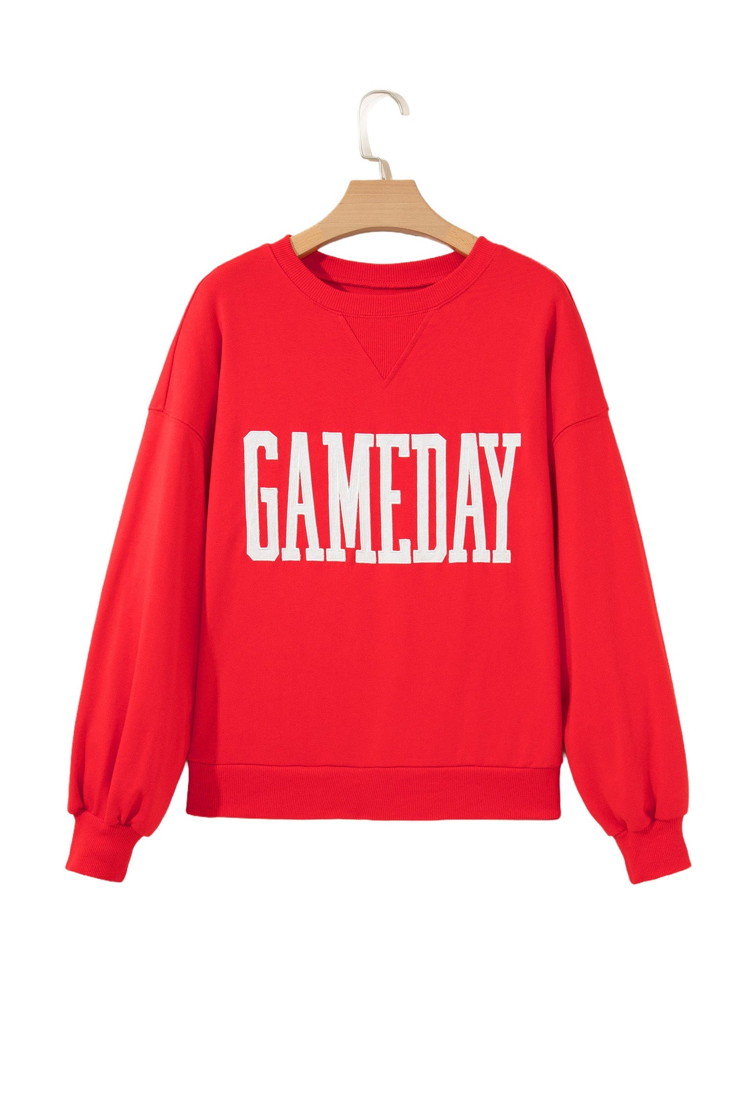 GAMEDAY Embroidered Patch Pattern Sweatshirt