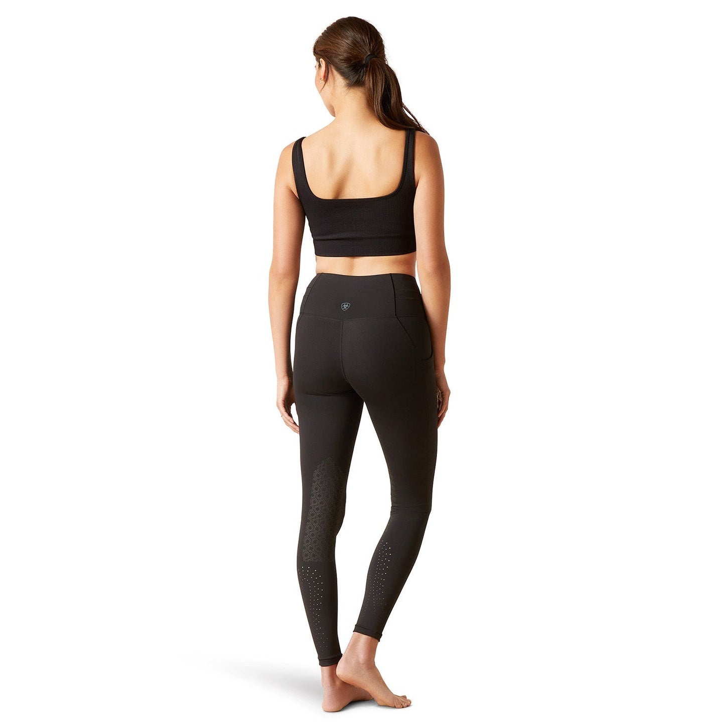 Ariat Womens Eos 2.0 Knee Patch Riding Tights – Performance Equestrian Leggings with Pockets