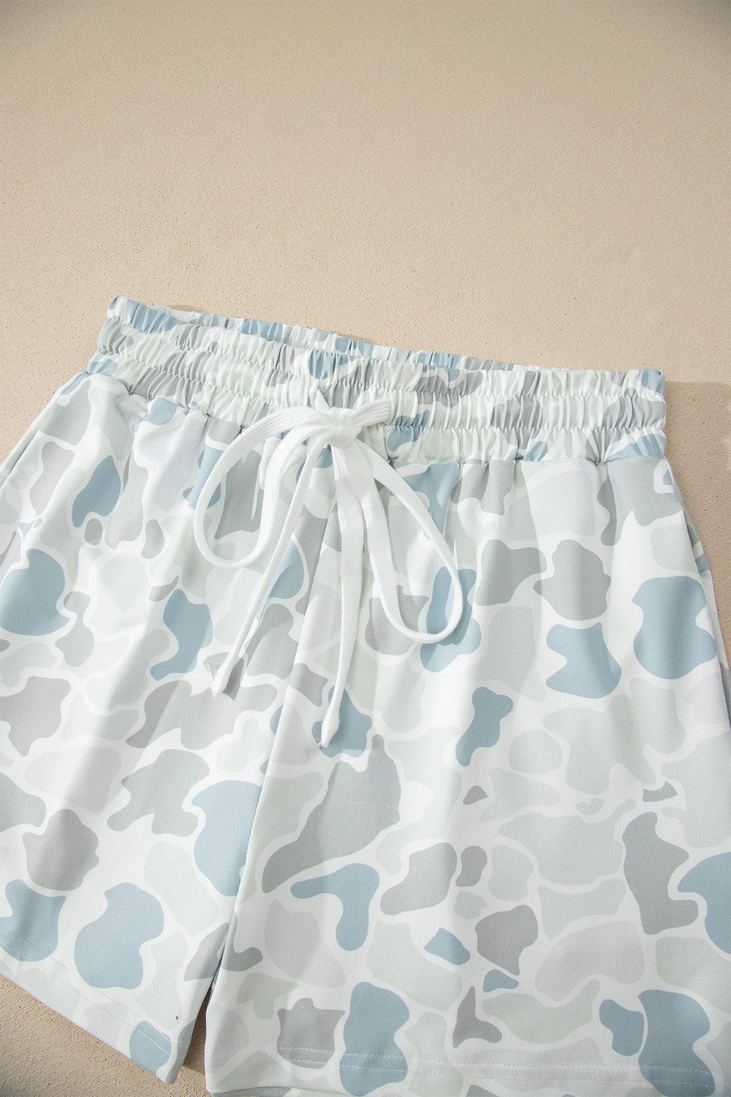 Camo Short Sleeve Tee & Drawstring Short Set