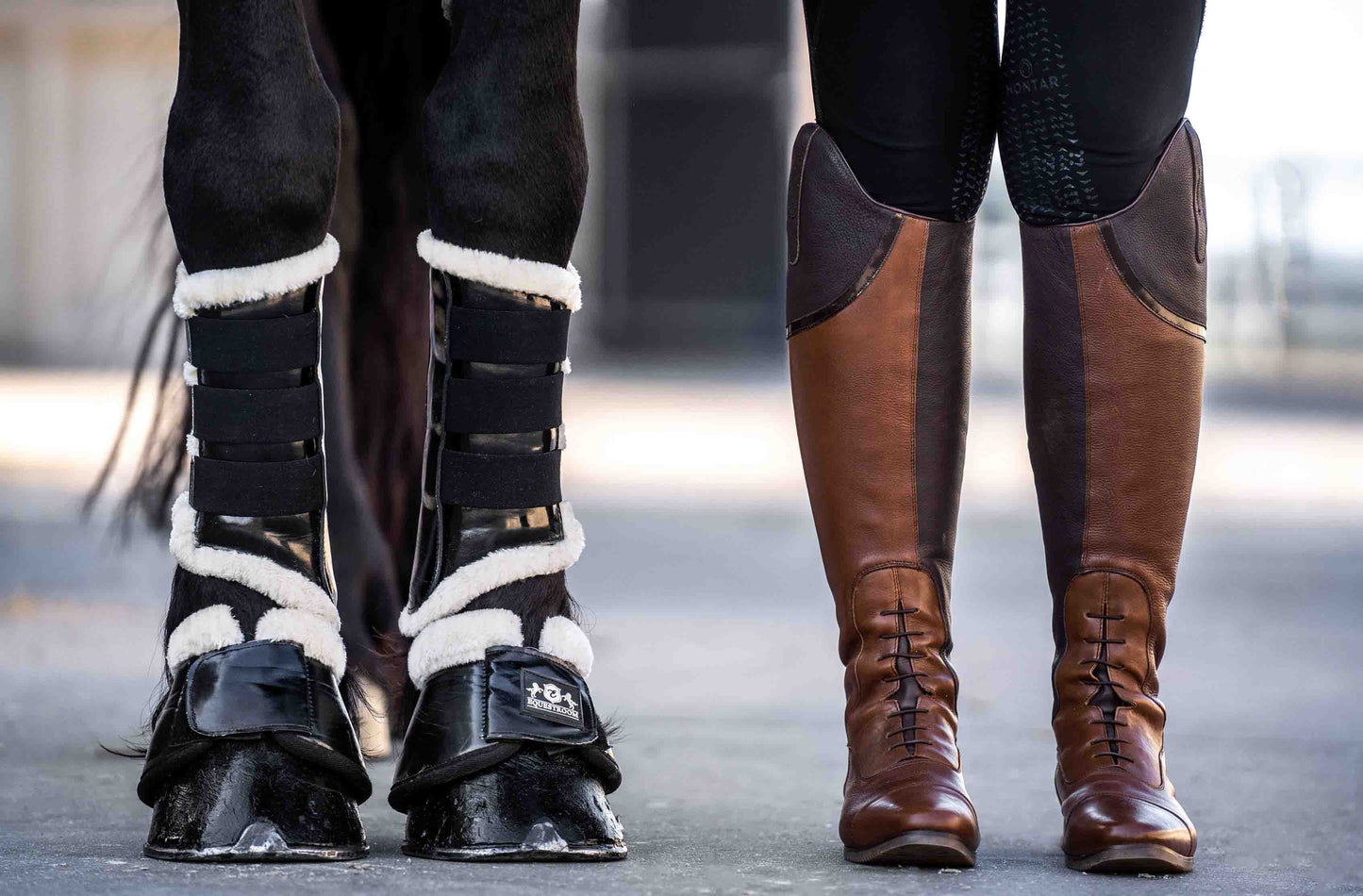 Black Ink Brushing Boots