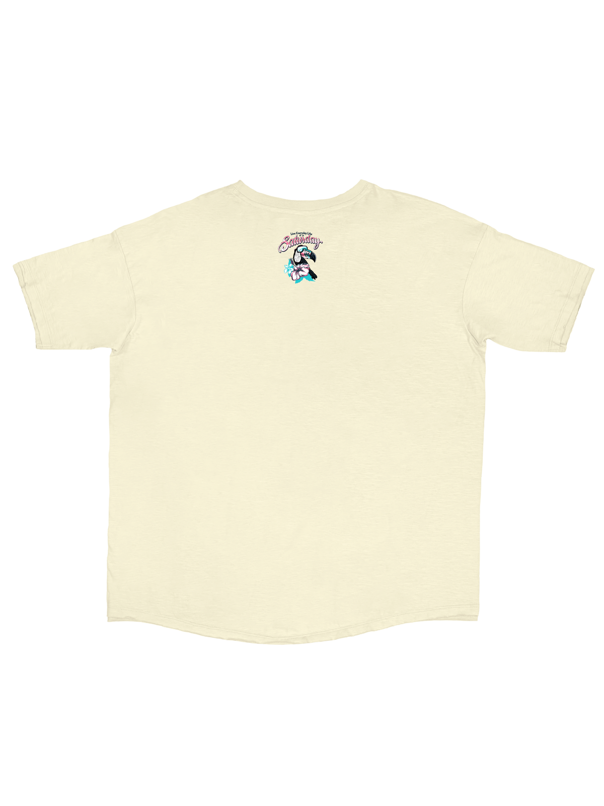 Live Everyday Like It Is Saturday - Parrot - S24 - SS - Fashion Boxy Shirt