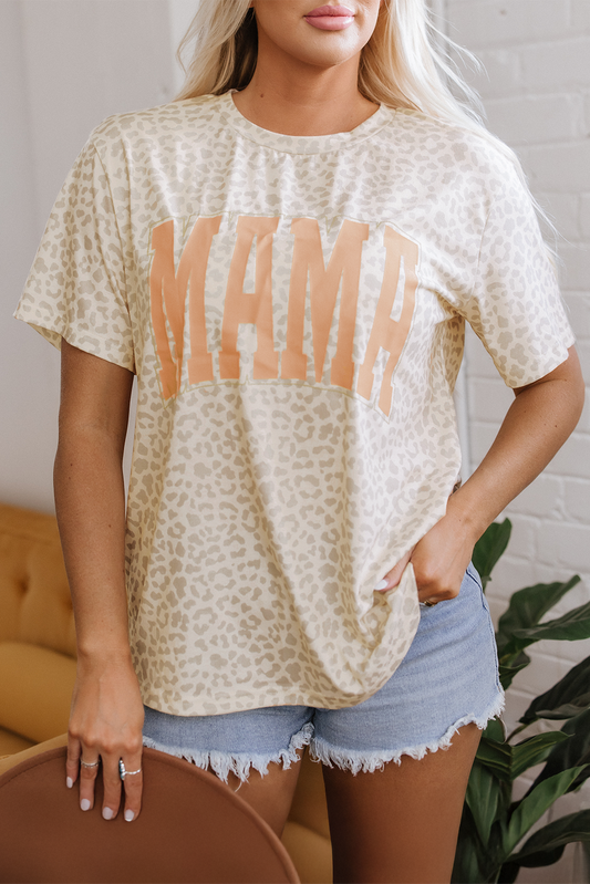 MAMA Leopard Short Sleeve Tee