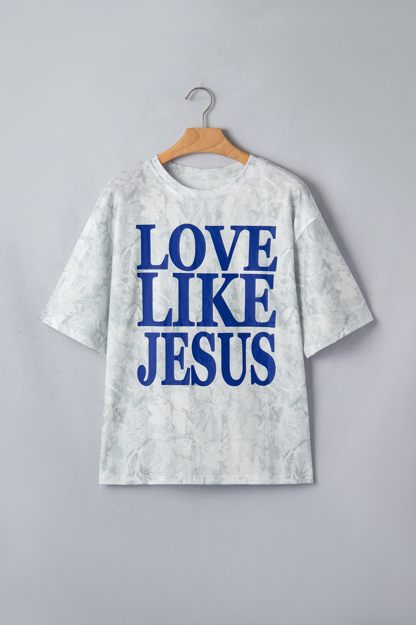 Love Like Jesus Camo Oversize Graphic T-Shirt