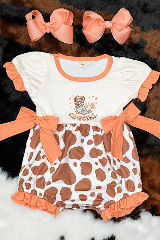 “Style Cowgirl” Cow-Spotted Baby Romper – Wild West Cuteness!