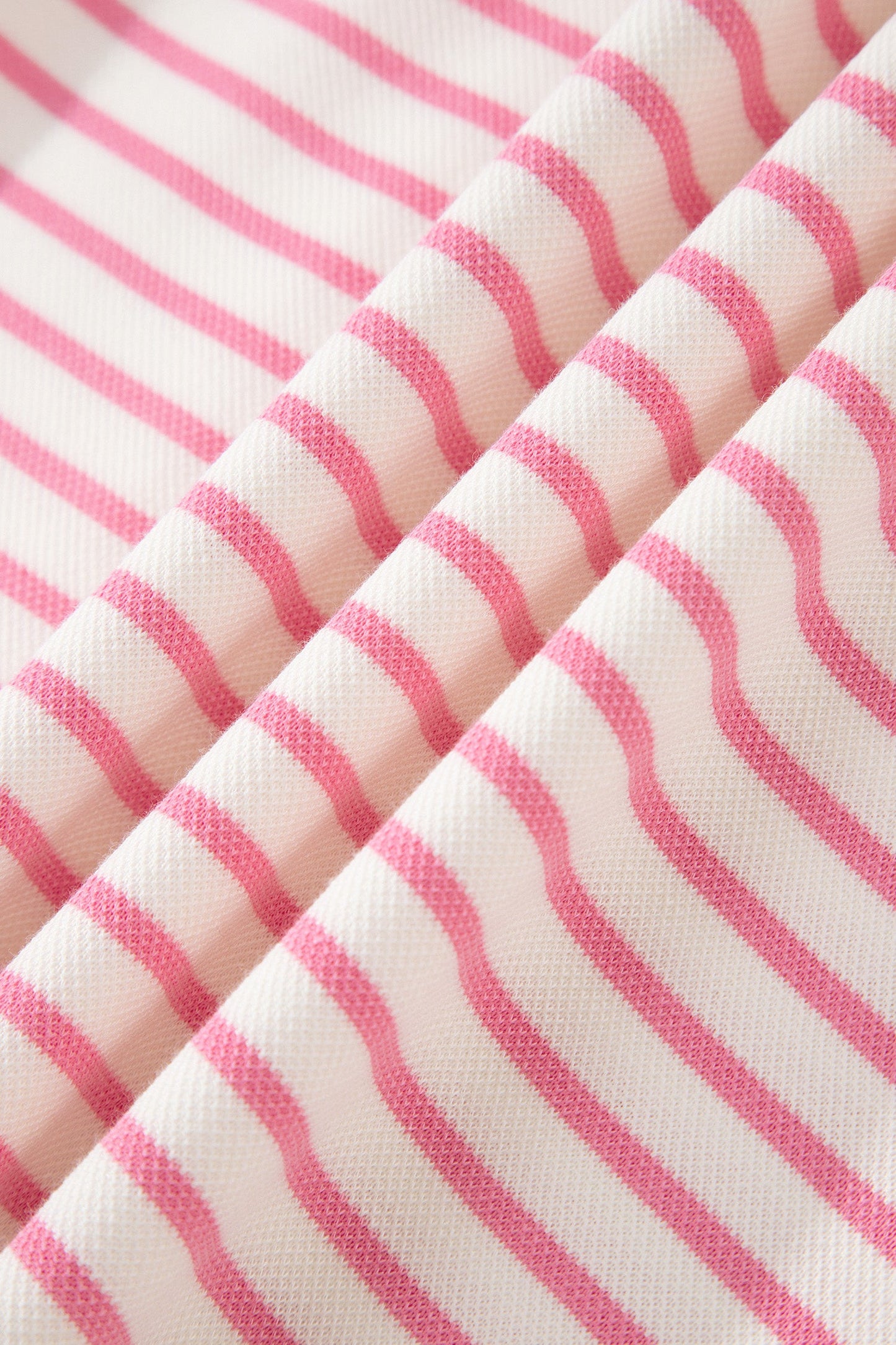 Stripe Colorblock Polo Tee & Drawstring Skort Set