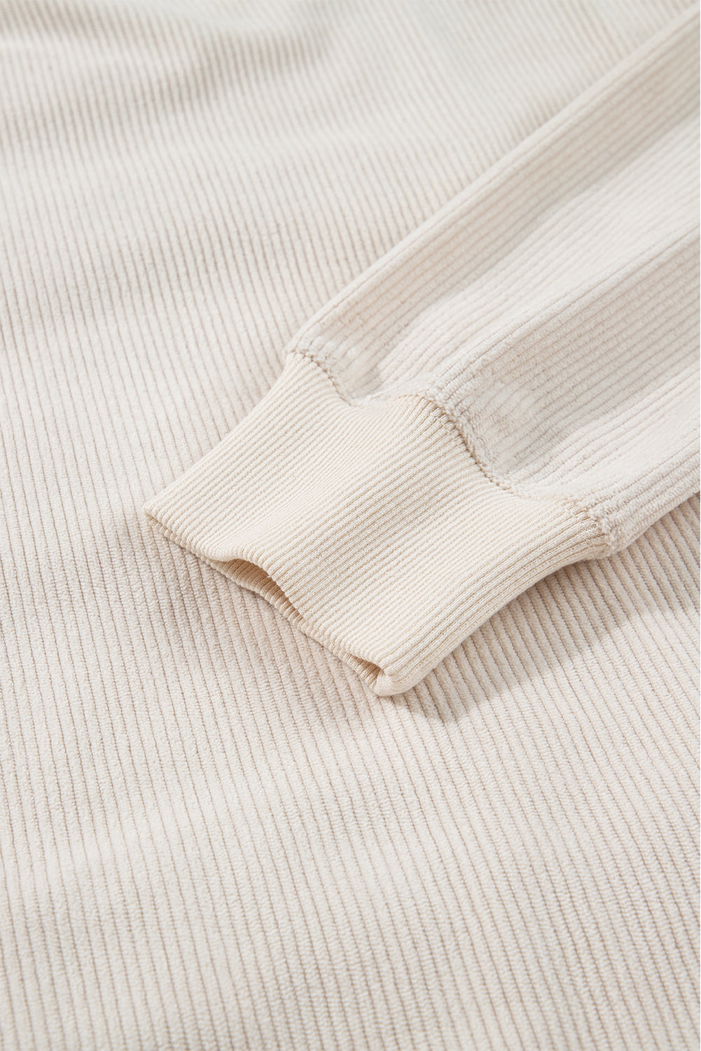 Merry Little Thing Ribbed Corduroy Long Sleeve Sweatshirt