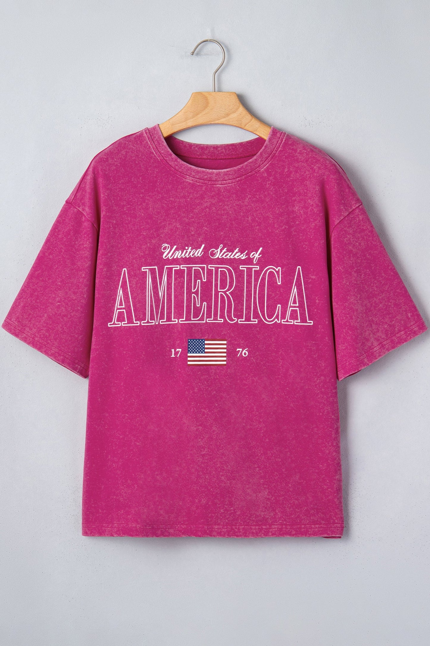 AMERICA 1776 Flag Mineral Wash Graphic Tee