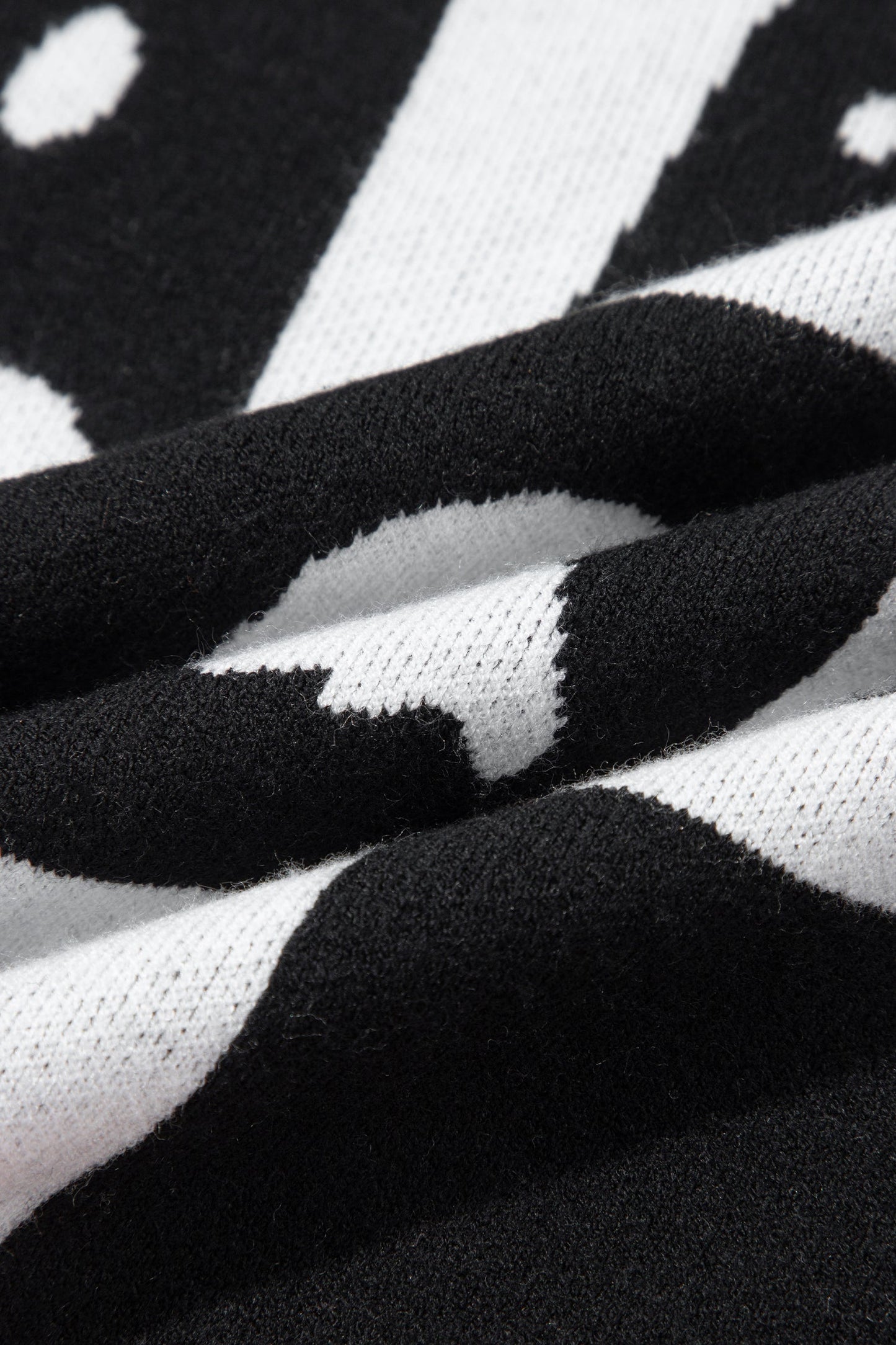 Halloween Ghost Checker Short Sleeve Knit Top