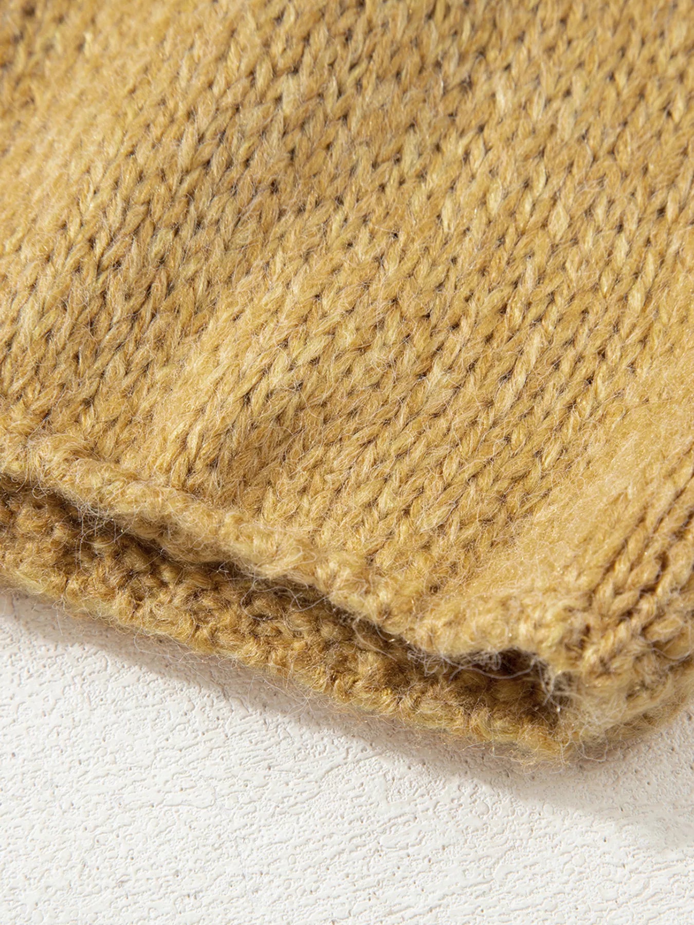 Women Women Lantern Sleeve Scallop V Neck Buttoned Front Cardigan Sweater