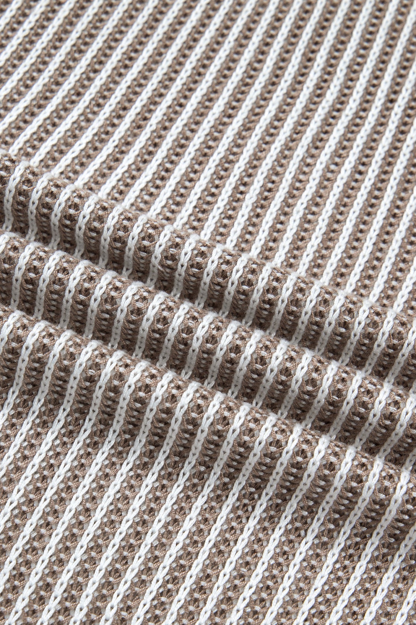 Ribbed Knit Contrast Trim Sweater Tank Top