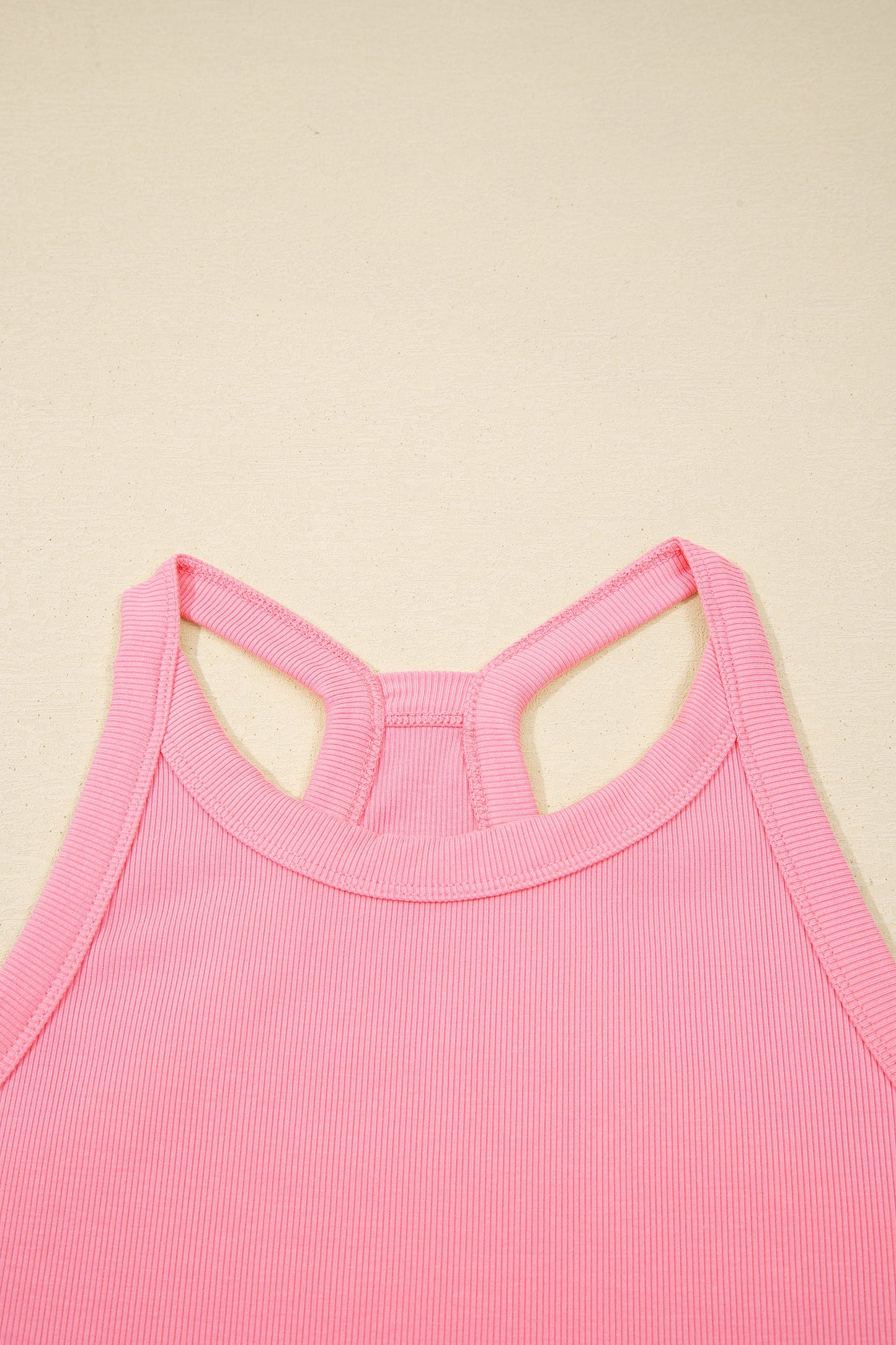 Solid Tank Top and Elastic Waist Mini Skort Set