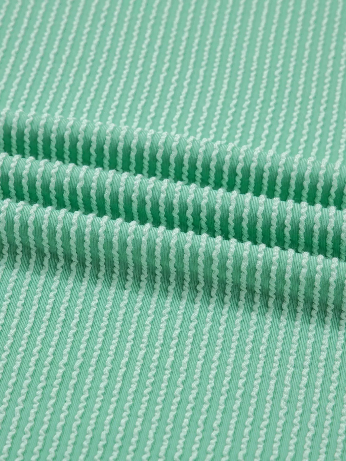 Twisted Ribbed Contrast Round Neck Striped Patchwork Long Sleeve Top