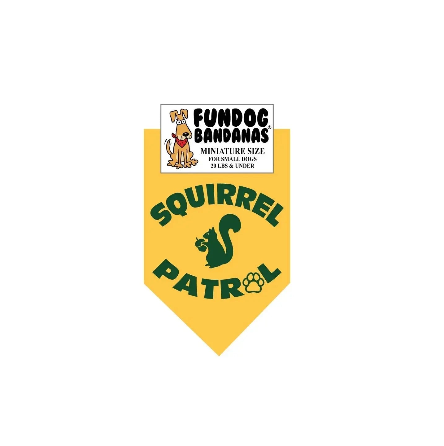 Squirrel Patrol Bandana-Made in USA