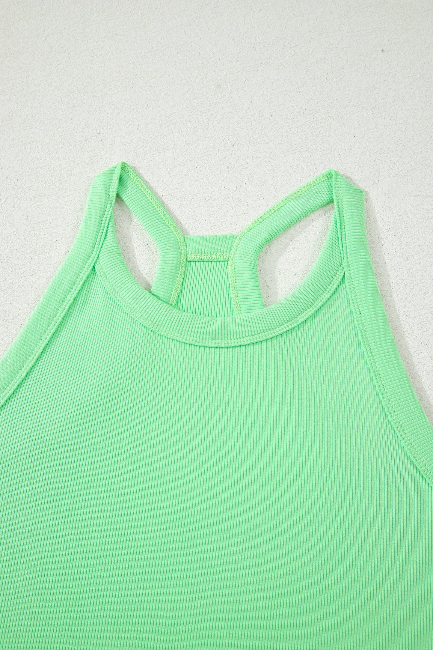 Solid Tank Top and Elastic Waist Mini Skort Set