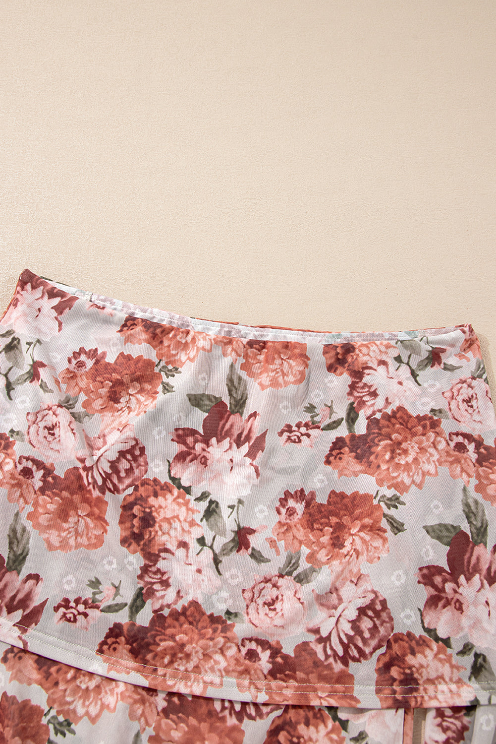 Floral Mesh Long Sleeve Bodysuit