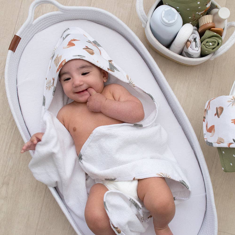 Living Textiles - 5pc 100% Cotton Bath Gift Set | Forest Retreat