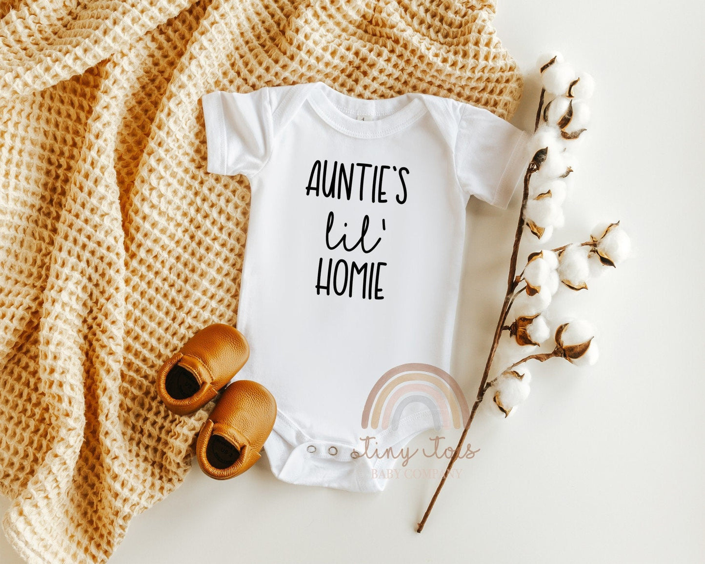 Auntie's Lil' Homie Baby Bodysuit