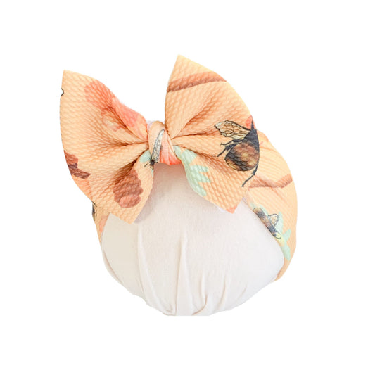 Yellow Bees Headwrap Bow