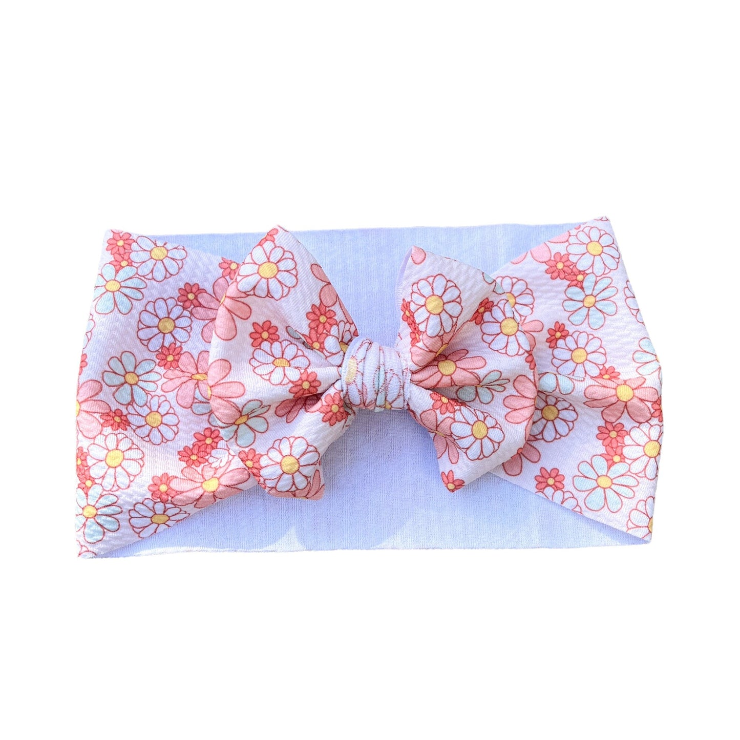 Boho Floral Headwrap Bow