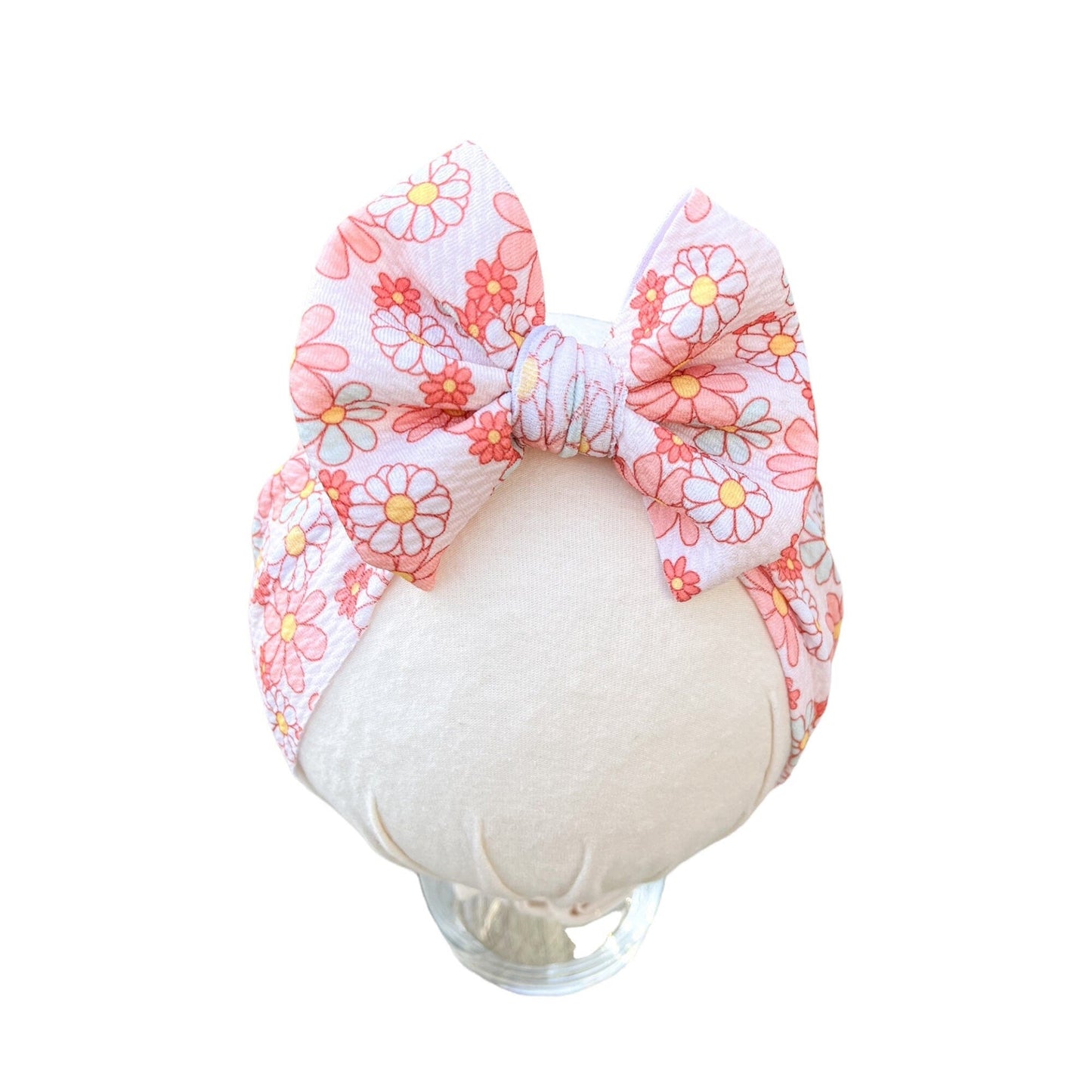 Boho Floral Headwrap Bow