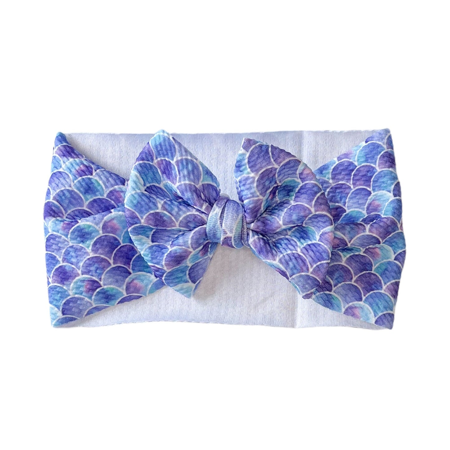Purple Mermaid Headwrap Bow