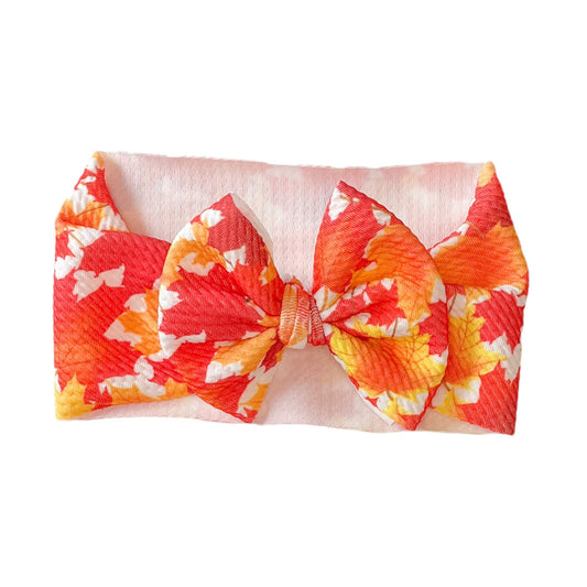 Fall Leaves Headwrap Bow