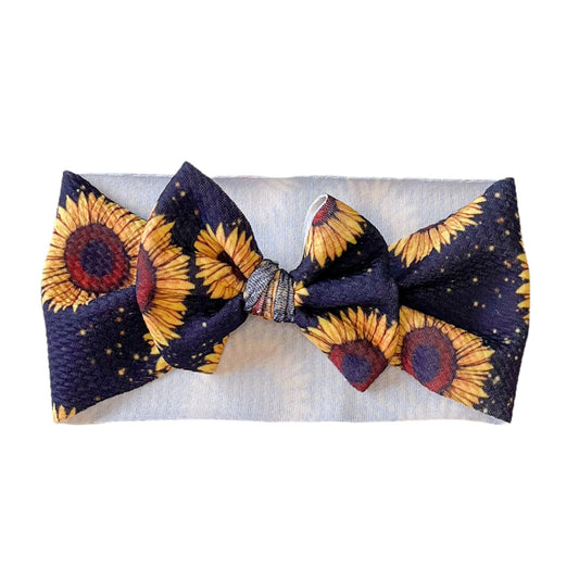 Fall Sunflowers Headwrap Bow