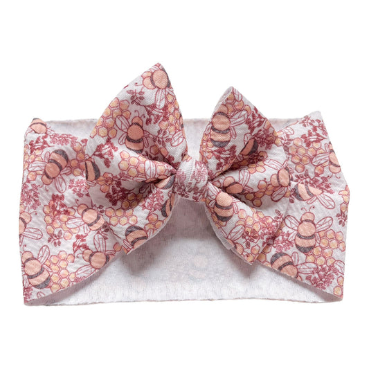 Bees Baby Headwrap Bow