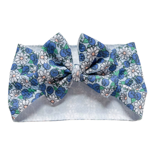 Blueberry Headwrap Bow