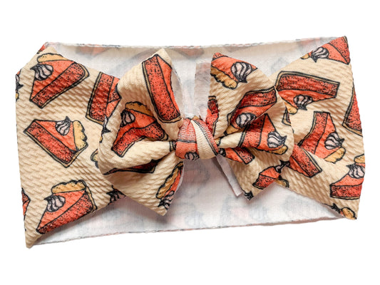 Thanksgiving Pies Headwrap Bow