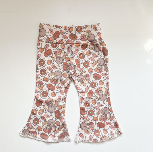 Turkey Thanksgiving Bell Bottoms