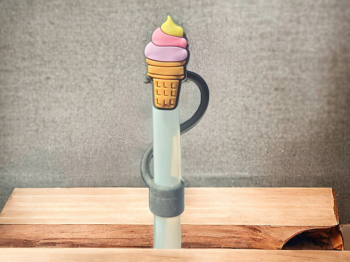 Ice Cream Swirl 10MM Silicone Strawtopper