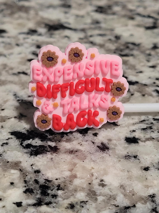 10MM SASSYGIRL Silicone Strawtopper