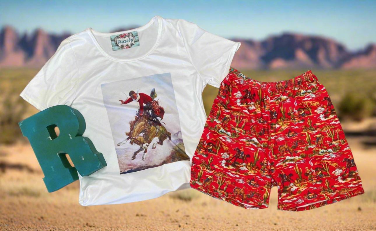 Girls Cowgirl Outfit, Cowboy Shorts
