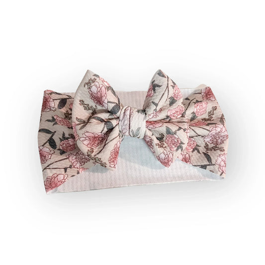 Vintage Carnation Headwrap Bow