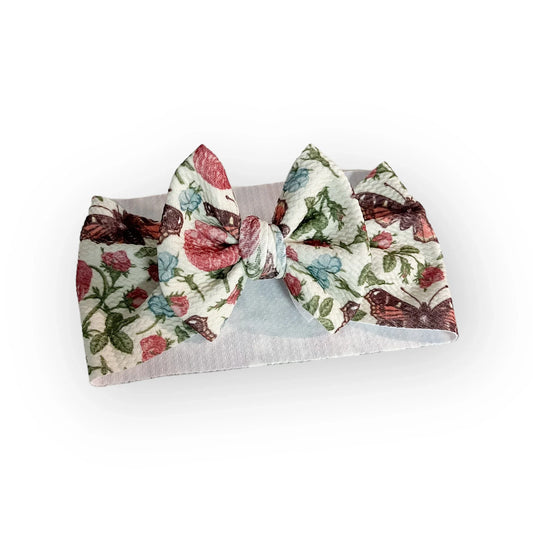 Vintage Butterfly Headwrap Bow