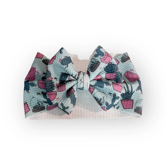 Houseplants headwrap bow
