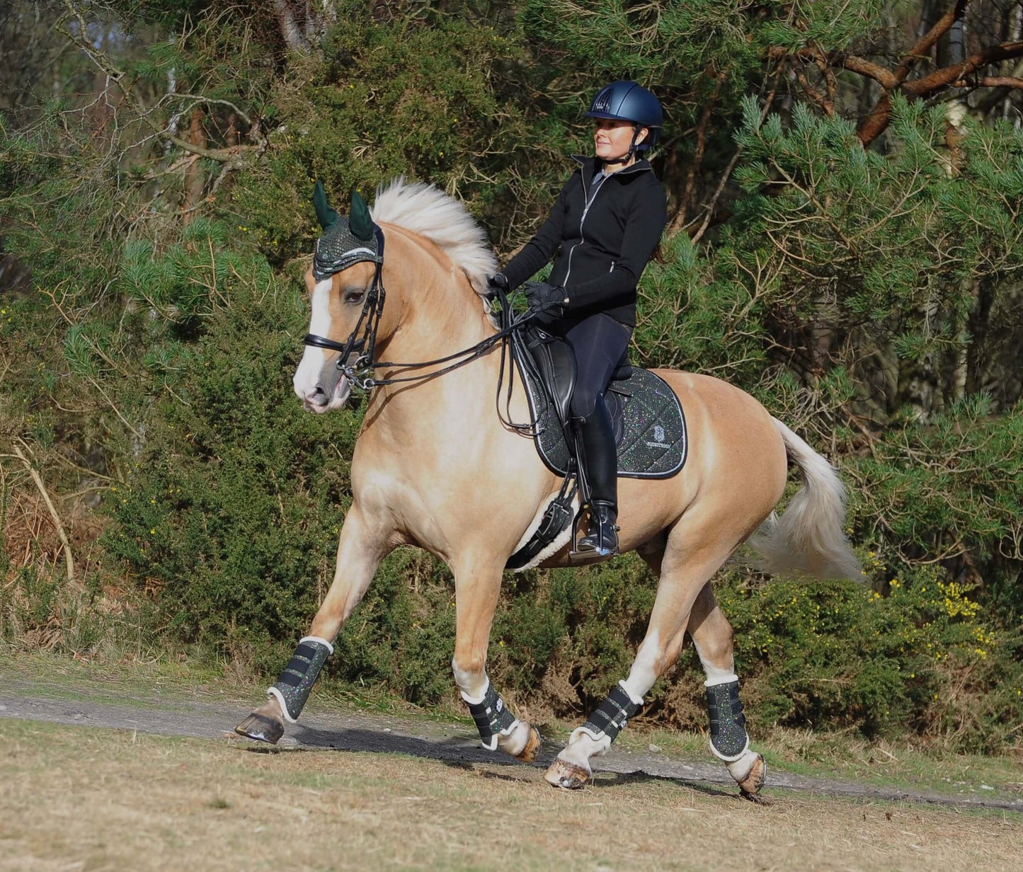 Jade Green Saddle Pad Set