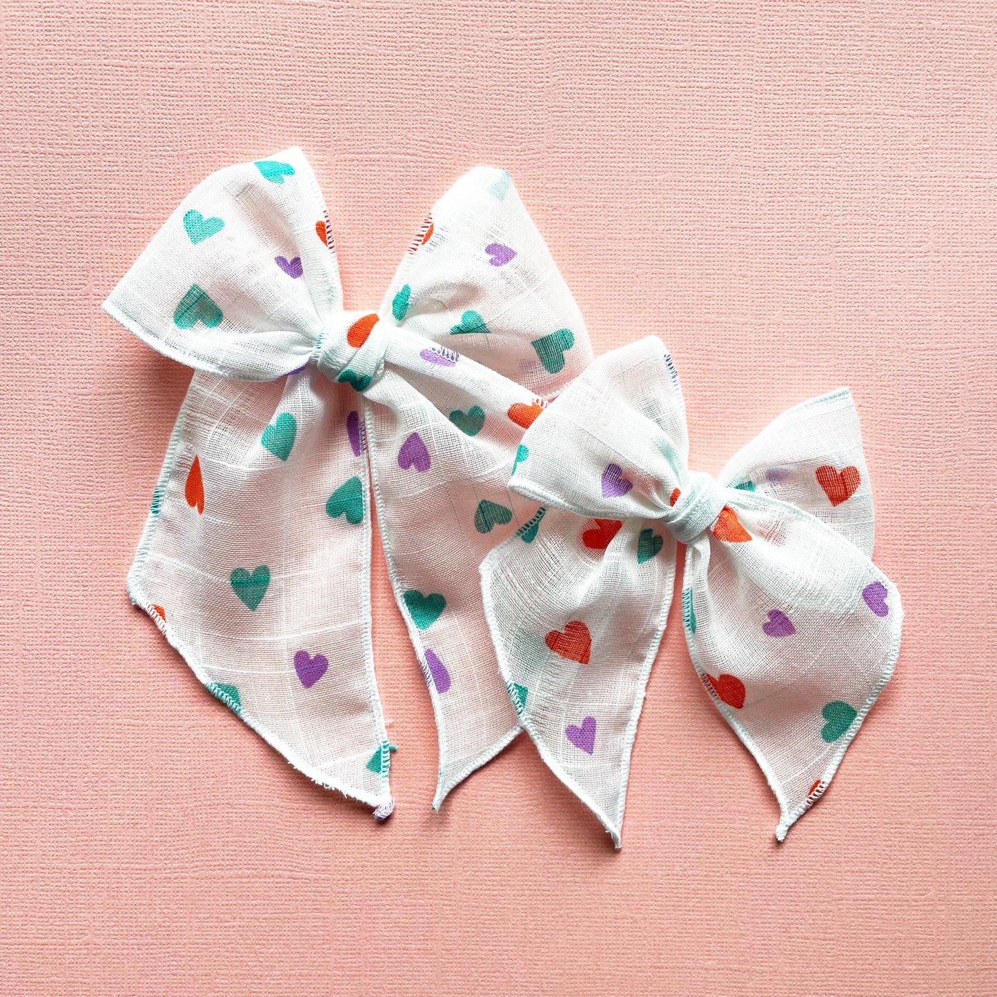Vintage Multi Heart Elle Bow