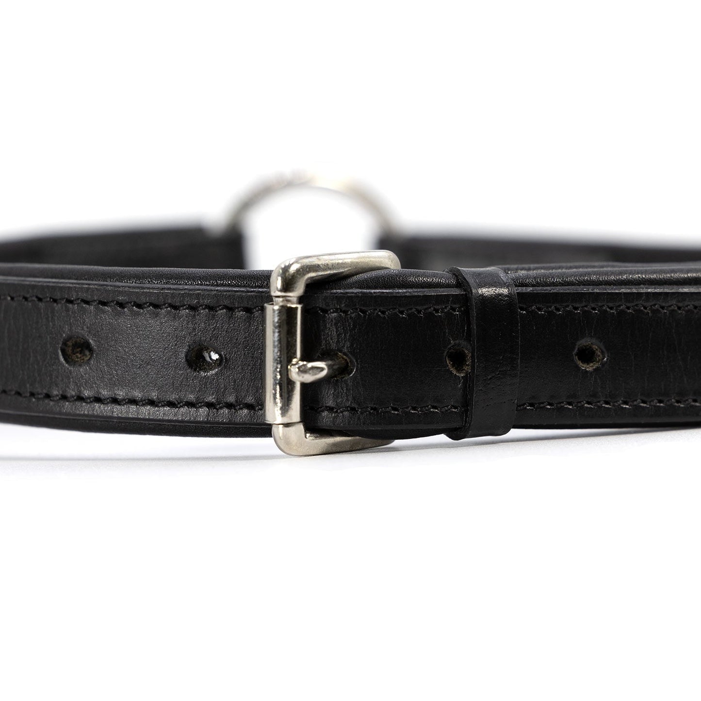 Jeffers Premium Padded Black Leather Dog Collars