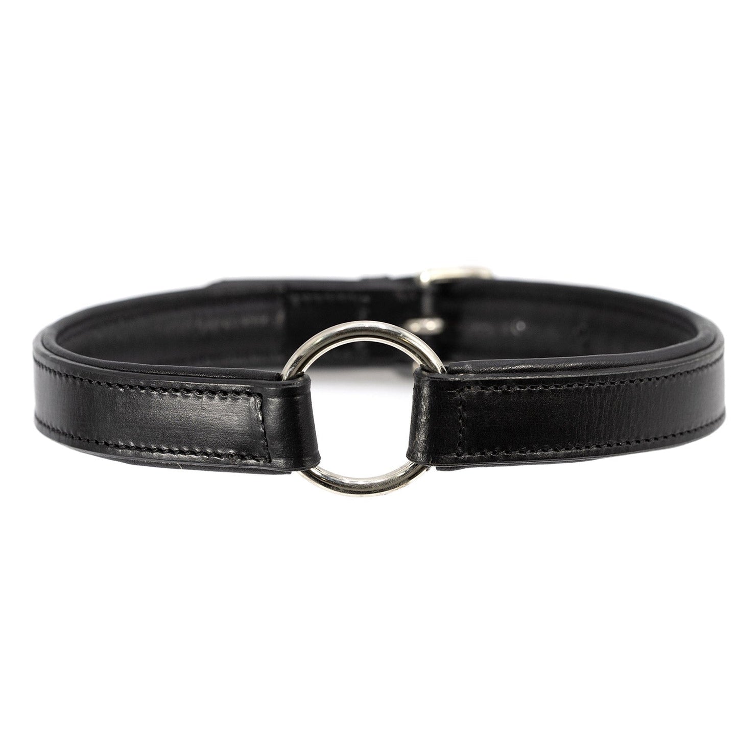 Jeffers Premium Padded Black Leather Dog Collars