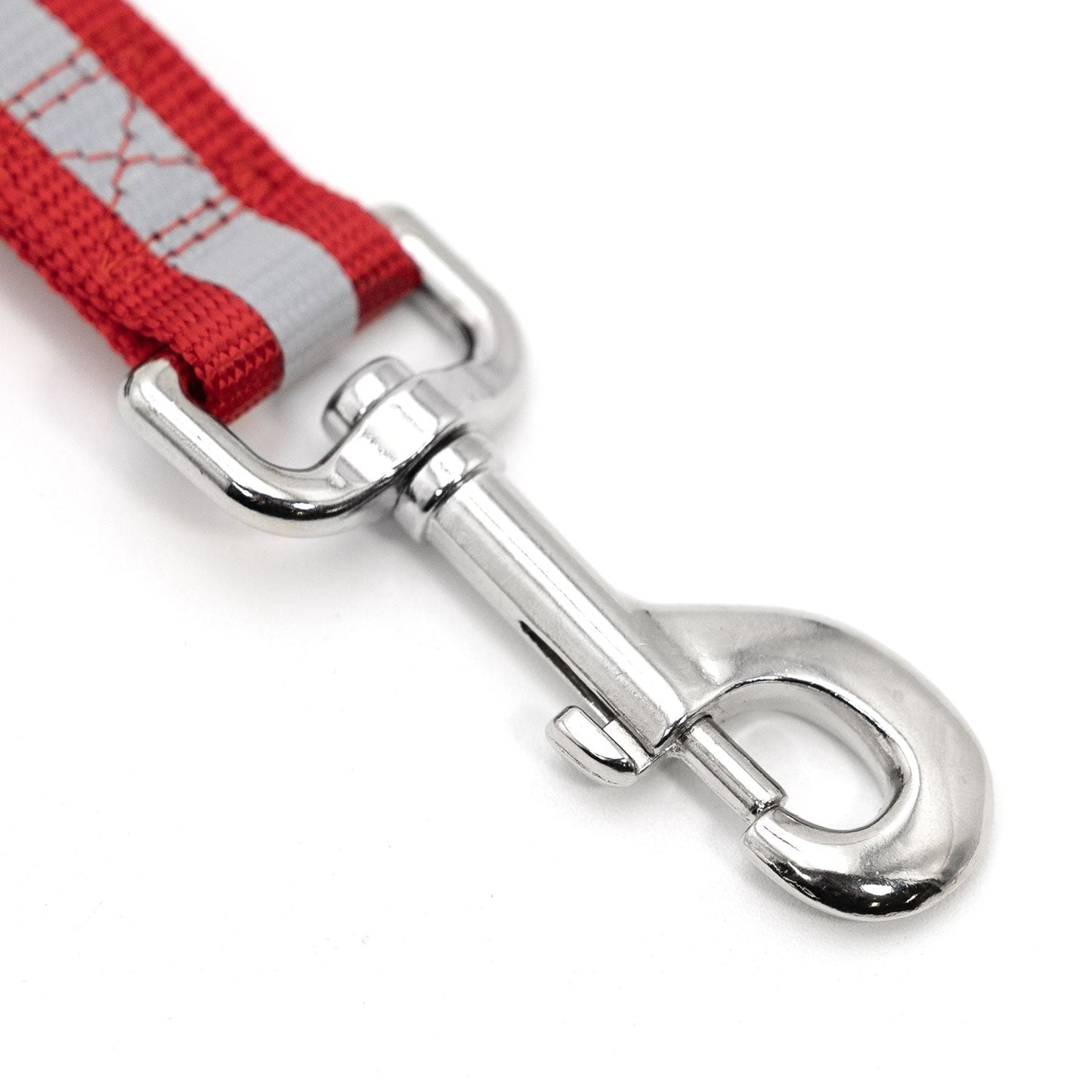 Jeffers Reflective Glow-in-the-Dark Safety Stripe Nylon Dog Leash, 1" W x 4' L