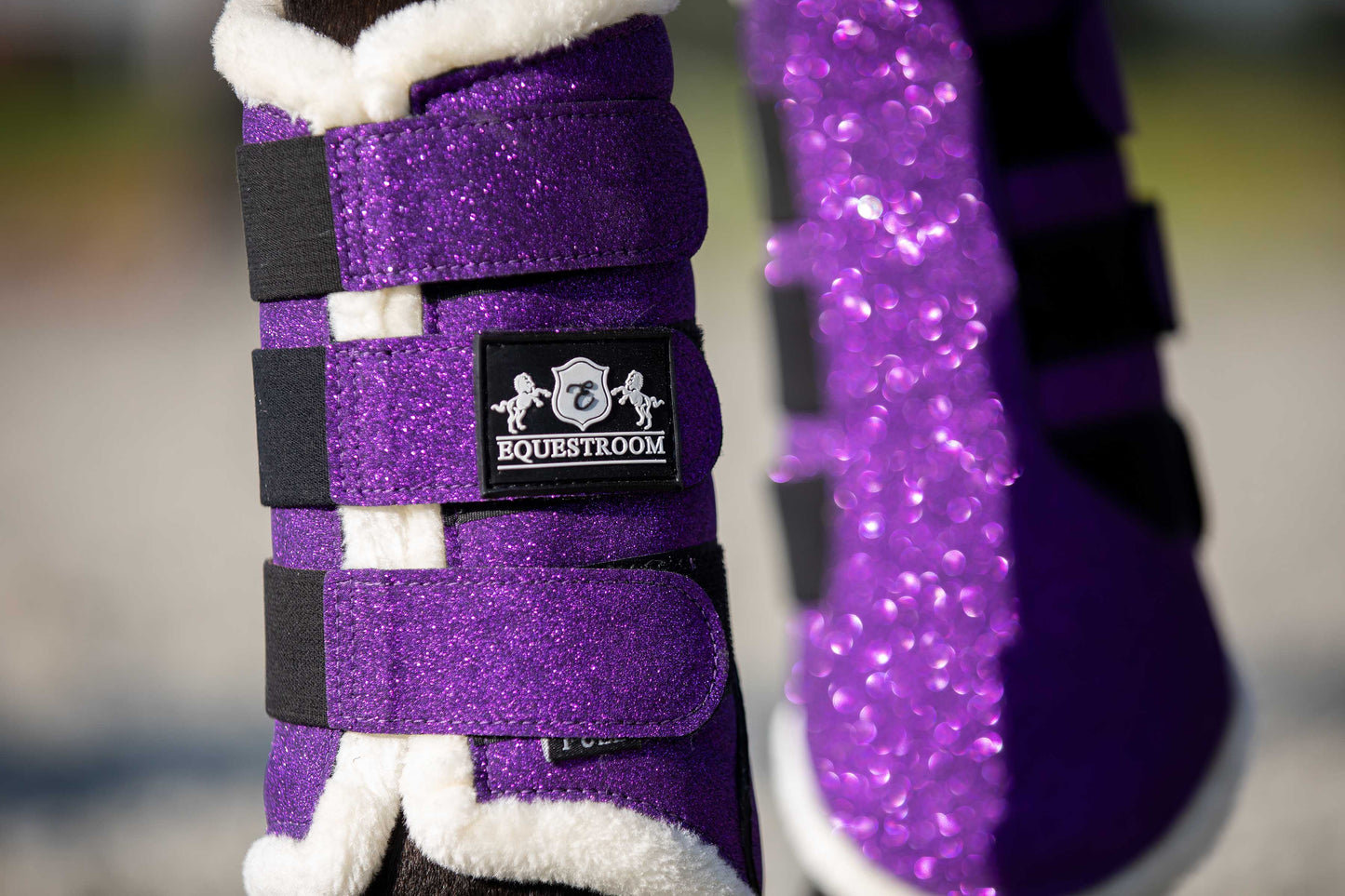 Purple Amethyst Brushing Boots