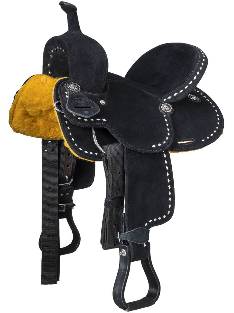 King Series Youth Stratford Suede Barrel Saddle