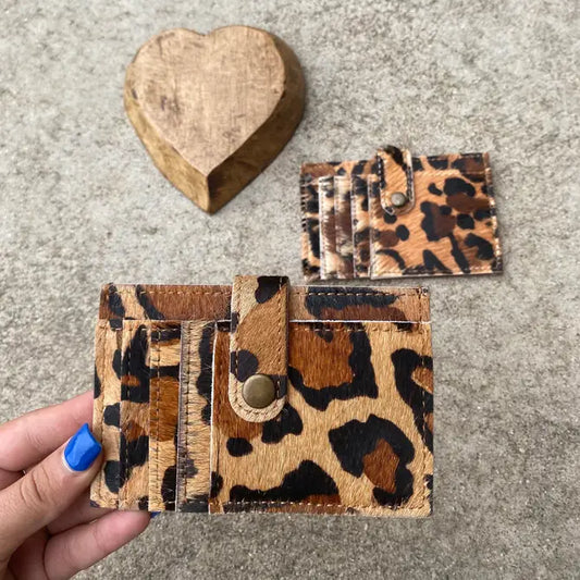Leopard Print Credit Card Wallet