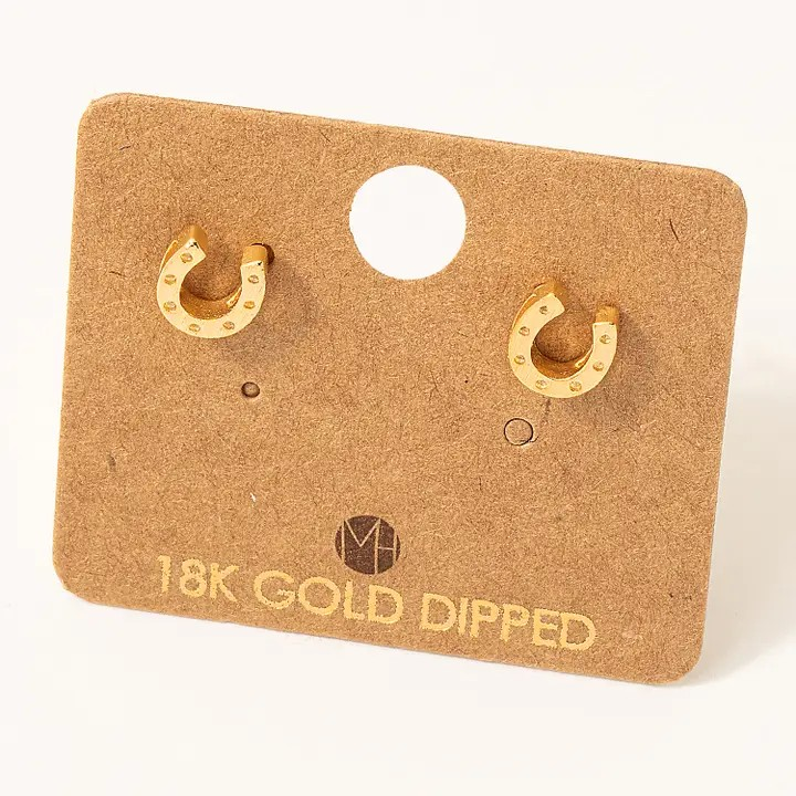Mini Horeshoe Studs - Silver