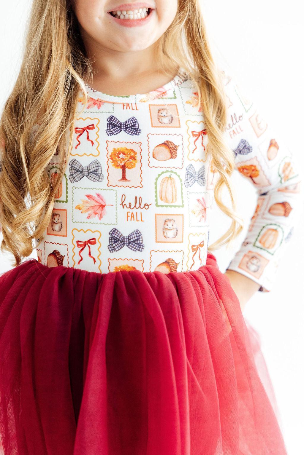 Hello Fall L/S Tutu Dress