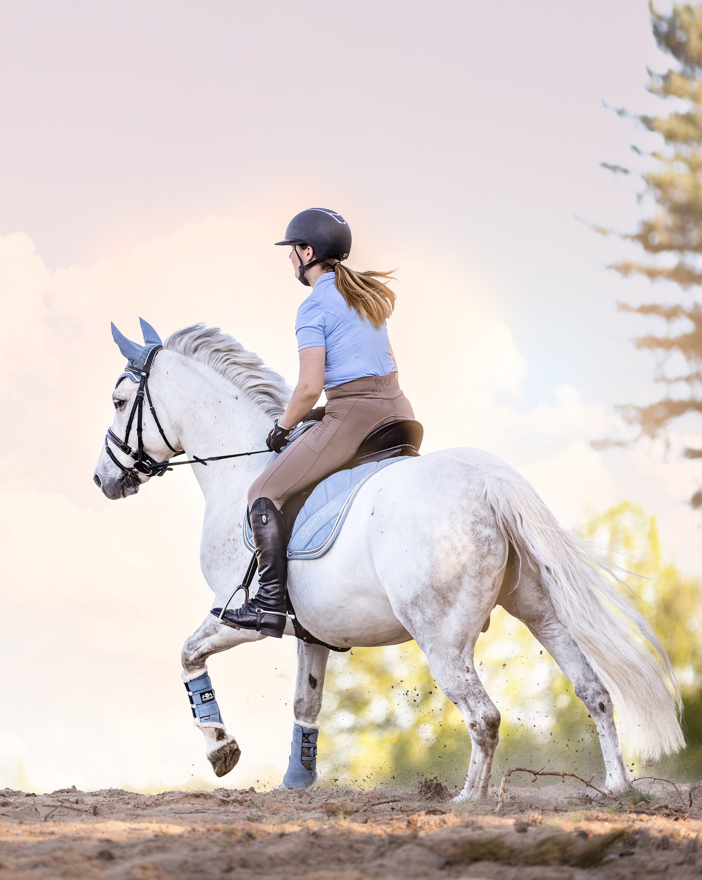 Moonstone Blue Saddle Pad